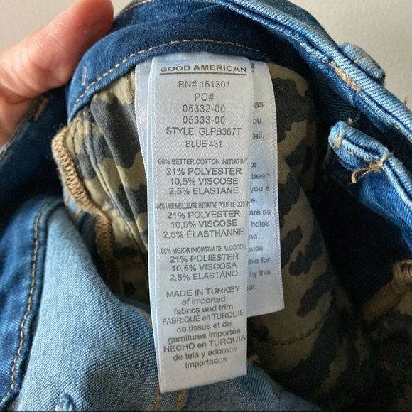 New‎ Good American Good Legs Zebra Pockets Size 00/24 - Picture 4 of 8